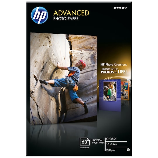 HP Advanced HPQ8008A 10x15 cm kiiltävä valokuvapaperi