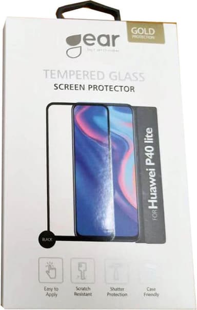 Gear Huawei P40 Lite Full-cover 2.5D lasinen näytönsuoja