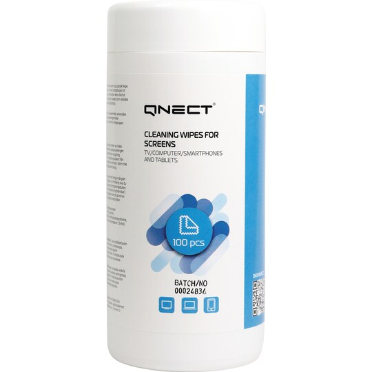 Qnect Leaning kosteat puhdistusliinat (100 kpl, koko L)