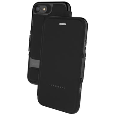GEAR4 D3O Oxford iPhone 6/7/8/SE Gen. 2 lompakkokotelo (musta)