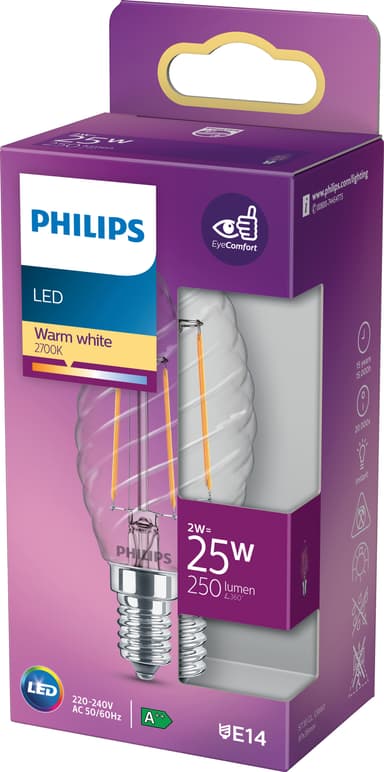 Philips LED lamppu 2 W E14