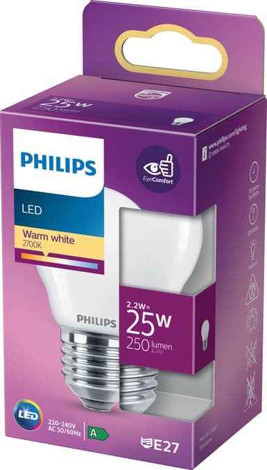Philips LED lamppu 2,2 W E27