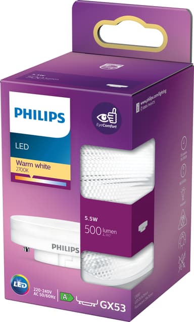 Philips LED spottilamppu 5,5 W GX53
