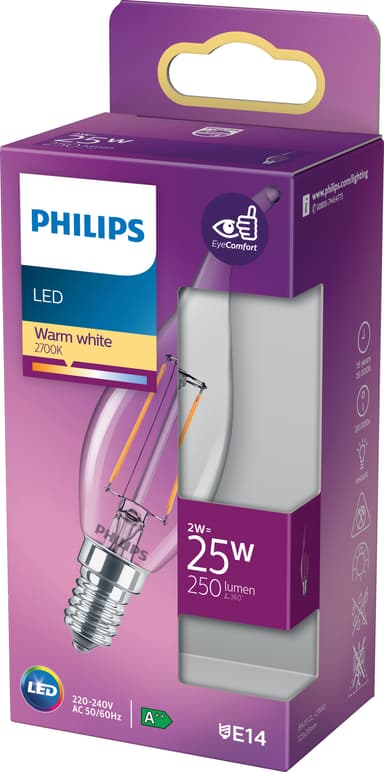 Philips LED lamppu 2 W E14