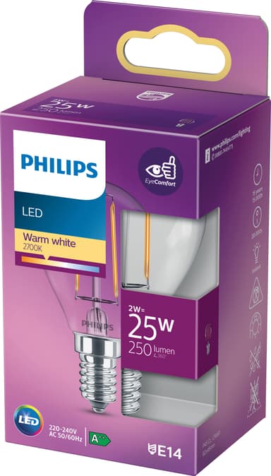 Philips LED lamppu 2 W E14
