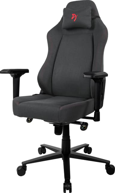 Arozzi Primo Woven Fabric pelituoli (musta/harmaa, punainen logo)