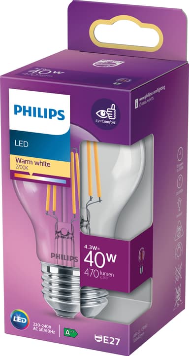 Philips LED lamppu 4,3 W E27