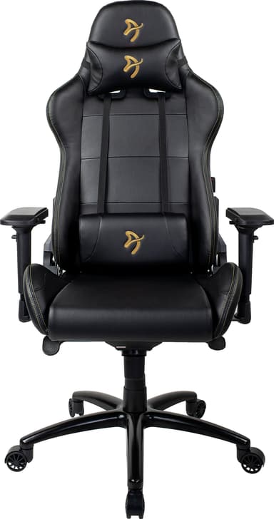 Arozzi Verona Signature PU pelituoli (musta, kultainen logo)