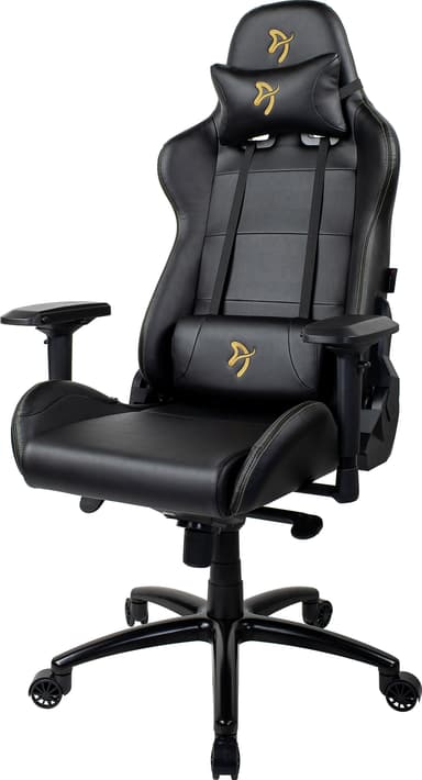 Arozzi Verona Signature PU pelituoli (musta, kultainen logo)