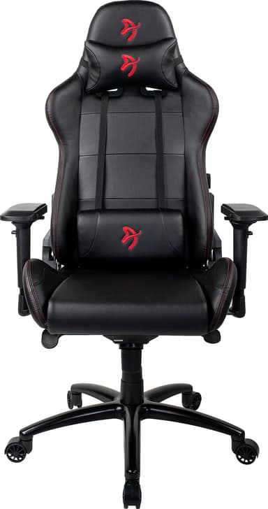 Arozzi Verona Signature PU pelituoli (musta, punainen logo)