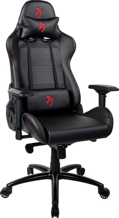 Arozzi Verona Signature PU pelituoli (musta, punainen logo)