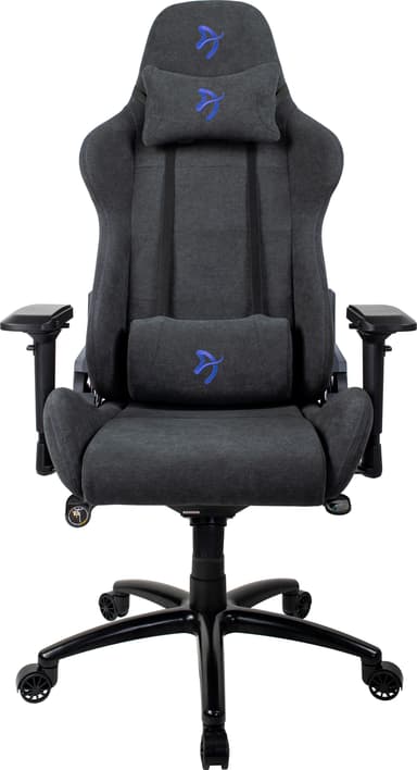 Arozzi Verona Signature Soft Fabric pelituoli (harmaa, sininen logo)