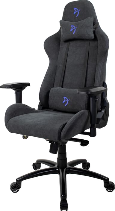 Arozzi Verona Signature Soft Fabric pelituoli (harmaa, sininen logo)