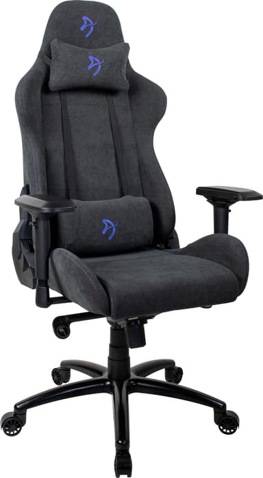 Arozzi Verona Signature Soft Fabric pelituoli (harmaa, sininen logo)