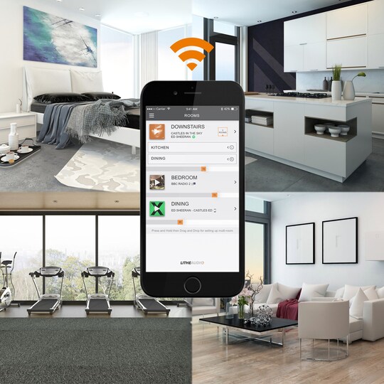 Lithe Audio All-in-one Wi-Fi Ceiling multiroom speaker