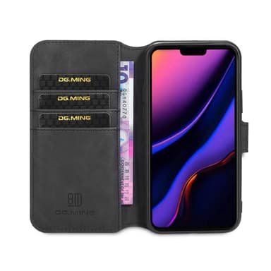 DG-Ming Lompakkokotelo 3-kortti Apple iPhone 12 Pro Max (6.7 ")  - mus