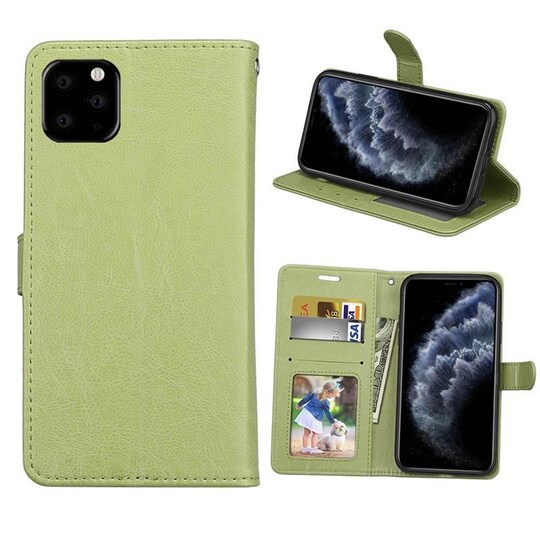 Lompakkokotelo 3-korttinen Apple iPhone 12 Pro (6.1"")  - vihreä