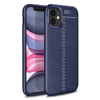 Nahkakuvioitu TPU kuori Apple iPhone 12 mini (5.4 ")  - sininen