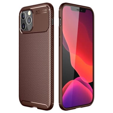 Carbon silikoni kuori Apple iPhone 12 Pro (6.1")  - ruskea