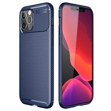 Carbon silikoni kuori Apple iPhone 12 Pro Max (6.7")  - sininen