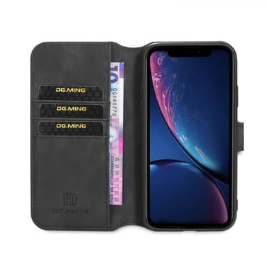 DG-Ming Lompakkokotelo 3-kortti Apple iPhone 12 mini (5.4 ")  - musta
