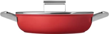 Smeg 50’s Style syvä paistinpannu kannella 28 cm CKFD2811RDM (pun.)