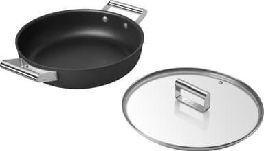 Smeg 50’s Style paistinpannu kannella 28 cm CKFD2811BLM (musta)