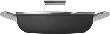 Smeg 50’s Style paistinpannu kannella 28 cm CKFD2811BLM (musta)