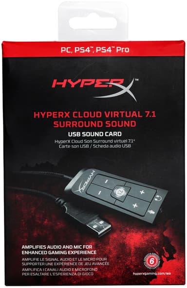 HyperX Cloud 7.1 USB äänikortti