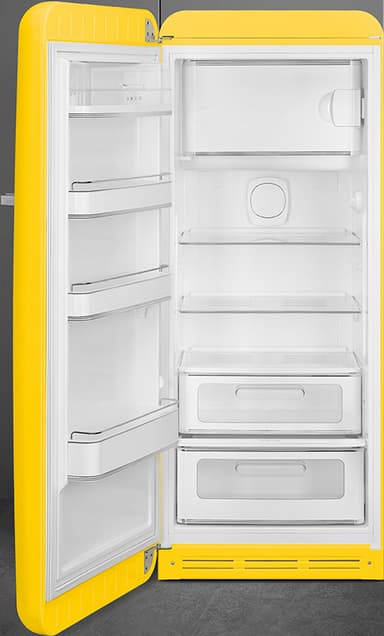 Smeg 50's Style jääkaappi pakastelokerolla (keltainen)