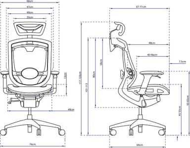 Zen Phase 003 Steel työtuoli/pelituoli