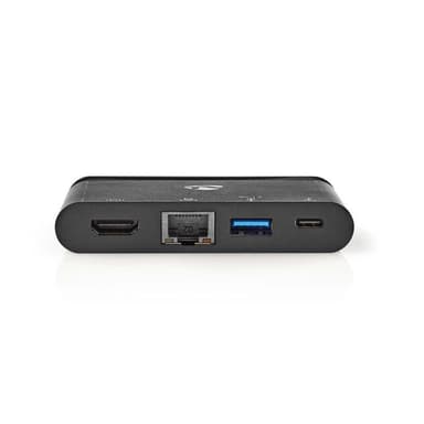 Tietokonekeskitin | USB Type-C | USB-C / USB 3.0 / HDMI / Gigabitin Ethernet | P