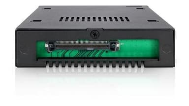 1x 2.5" to 1x 3.5" bay mobile rack NVMe U.2 metal keylock black