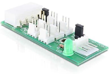 DeLOCK sisäinen tuulettimien ohjaus 6 tuulettimelle, 6x3-pin, 5V/12V