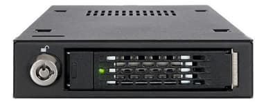 1x 2.5" to 1x 3.5" bay mobile rack NVMe U.2 metal keylock black