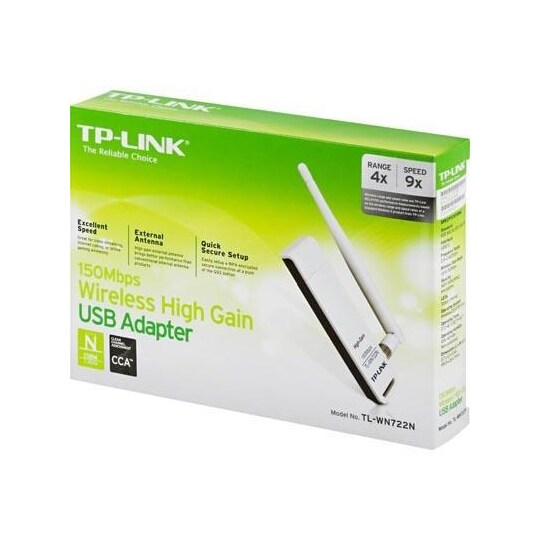 TP-LINK langaton USB-verkkokortti, 150Mbps, 802.11b/g/n, 20dBm