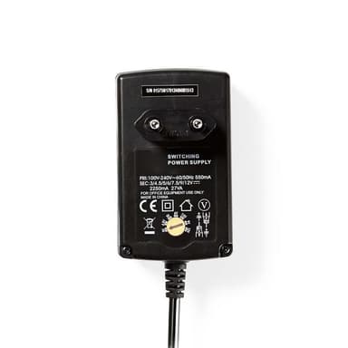 AC-yleisvirtasovitin | 3/4,5/6/7,5/9/12 VDC | 2,25 A
