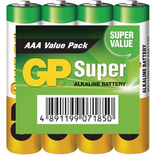 Alkaliparisto AAA 1.5 V Super 192-Näyte