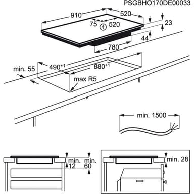 Electrolux HOX950NF induktiotaso