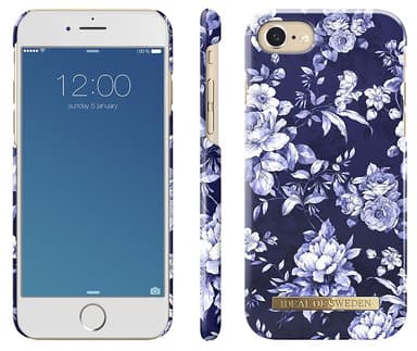 iDeal Fashion iPhone 6/7/8/SE Gen. 2 suojakuori (sininen kukka)