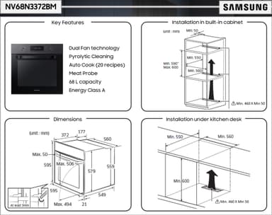 Samsung erillisuuni NV68N3372BM