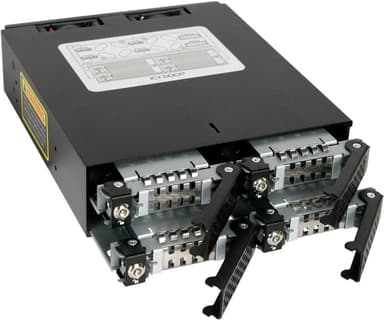 ICY DOCK ToughArmor 4 x 2.5" SATA/SAS HDD/SSD Rack Key Lock