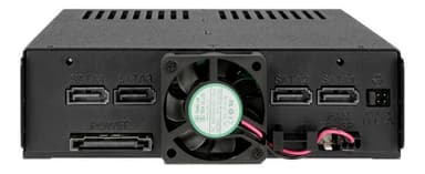 4x 2.5"" SATA/SAS in 1x 5.25"" bay mobile rack screwless trays black