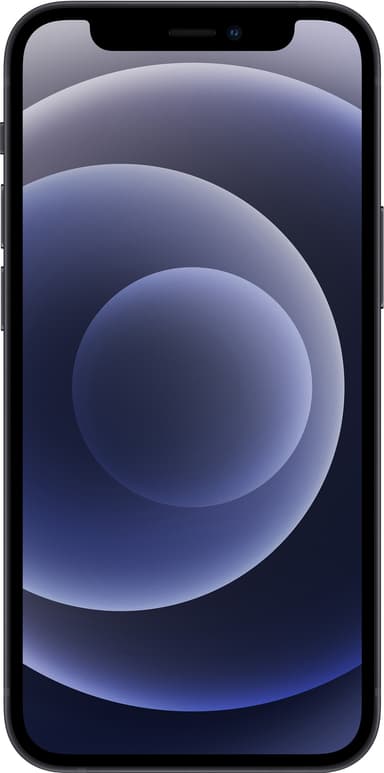 iPhone 12 Mini - 5G älypuhelin 256 GB (musta)