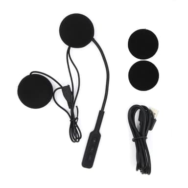 Bluetooth-kuuloke moottoripyöräkypärään - musta
