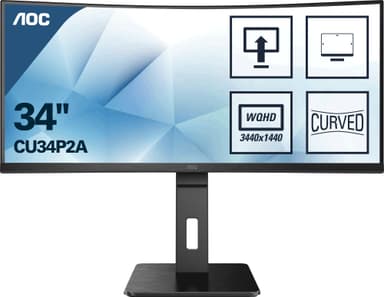 AOC CU34P2A 34" kaareva näyttö