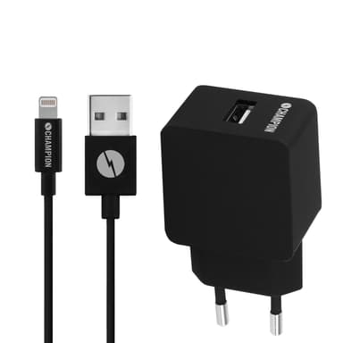 Charge & Sync -sarja Lightning 2.4A musta