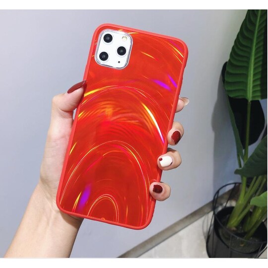 Mobiilisuoja iPhone 11 Prolle - holografinen, punainen