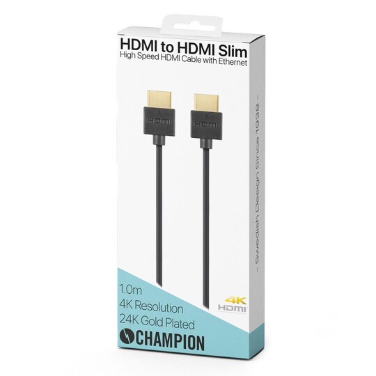HDMI-kaapeli Ha-Ha Musta 1,0m