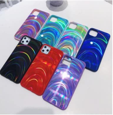 Mobiilikotelo iPhone 11: lle - holografinen, punainen